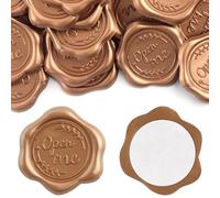 30Pcs Wax Seal Stickers, Rosemary Wedding Invitation Envelope Seal Stickers Handmade Envelope Open Me Seals Self Adhesive Wax Stickers for Wedding Party Invitations, Envelope, Gift Wrap, Christmas