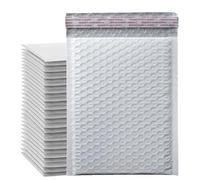 30pcs White Padded Bubble Envelopes Mailers, Small A6 Pearl Film Sealed Mail Bag Package, Cushioning Protection Packaging (110X150mm)
