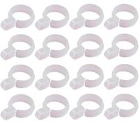 30Pcs White Plastic Windproof Hanger Hooks Clothes Hanger Buckle Clip Laundry Hanging Hooks Closet Rod Hanging Tool Clothes Drying Racks for Drying Rack