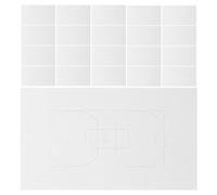 30pcs White Rectangular Foam Outlet Gasket Insulator for Wall Boxes | Precut EVA Foam, Resists Curling, Easy DIY Install, Bright Indoor Spaces, Office Renovation