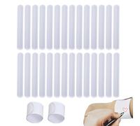 30Pcs White Slap Bands Plastic Snap Bands DIY Creativity Style Snap Bracelets Stimulate Imagination Snap Bands for Birthday Halloween Thanksgiving Christmas Party