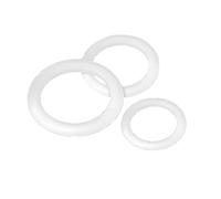 30Pcs White Wear-Resistant Silicone Sealing Rings, Low Temperature Resistant, Environmentally Friendly Food Grade O-Rings,Outer Diameter:125mm,Thickness:6mm