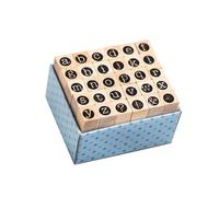 30Pcs Wood Craft Stamp Vintage Scrapbooking Stamp Wood Letter Stamper for Card Making Scrapbooking Journal Planner Albu