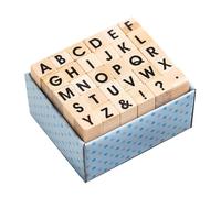 30PCS Wood Letter Stamper Vintage Craft Stamp Scrapbooking Stamp Wood Letter Stamp Scrapbooking Journal Wood Stamp Set