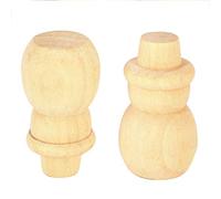 30pcs Wooden Peg Dolls Natural Unfinished Snowman Blank Bodies Snowman Dolls Wooden Snowman Hand Painting Set
