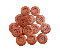30pcs Wooden Round Four Hole Sewing Buttons 40mm Coffee