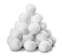 30pcs x 5cm Christmas Decorations Fake Snowball, Christmas Fake Snowballs, Soft Plush Realistic Artificial Christmas Snowballs for Indoor Kids Snow Fight, Xmas Snow Ball Fight Game, Xmas Trees