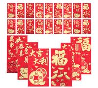 30pcs Year of Dragon Red Envelope Mixed Style Paper Pack for Chinese