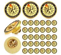 30Pcs You Make a Difference Recognition Lapel Pins Gold-Tone Torch Design
