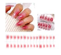 30Pieces Long Ballet Fake Nails Nails Square Head False Full Cover Press On Nails Tips