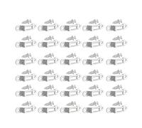 30Pieces Stainless Steel Invisible Screw Fasteners for Cabinets and Wardrobes Assembly Uniform Strong Force Application Invisible Furniture Connector