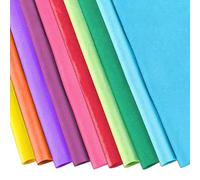 30pk Coloured Tissue Paper Sheets for Wrapping | 70cm x 50cm Solid Colour Crepe Paper | Tissue Paper for Wrapping Gifts, Gift Boxes, Gift Bags, Packaging, Arts & Crafts, MIXCOLOR
