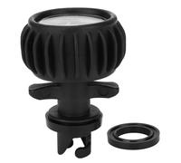 30PSI Rubber Dinghy Air Pressure Gauge Barometer Inflatable Boat Measurement Tool with Hand Pump Kayak Accessories for Outdoor Water Sports Black PVC Material