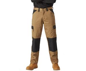 (30R, Black/Antique Brown) Dickies Mens Plain Work Trousers