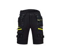 (30R, Black) Portwest Mens Detachable Holster Pocket Shorts