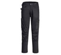 (30R, Black) Portwest Unisex Adult Stretch Work Trousers