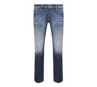(30R, Dark Blue) Diesel Mens Larkee-X Stone Wash Straight Jeans