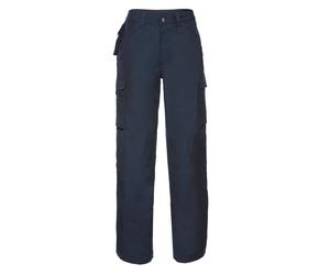 (30R, French Navy) Russell Mens Heavy Duty Work Trousers