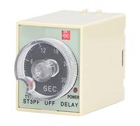 30S Time Relay ST3PF Power Off Delay Timer Long Service Life for Automatic Control ABS Shell Easy to Install