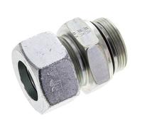 30S & UN 1-5/8''-12 Zink plated Steel Straight Cutting Fitting with Male Threads 400 bar ISO 8434-1