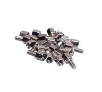 30set DB9 DB15 DB25 RS232 VGA Screws Hexagonal Nuts DB Connector VGA Copper Column COM Serial Header Plate Bracket Stud Bolt(D)