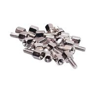 30set DB9 DB15 DB25 RS232 VGA Screws Hexagonal Nuts DB Connector VGA Copper Column COM Serial Header Plate Bracket Stud Bolt(D)