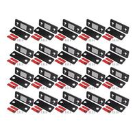 30Set Invisible Magnets Cabinet Catches Magnetic Door Stopper Patch Adhesive Furniture Drawer Window Closer Latch for Cupboard(Black)