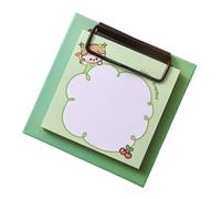 30Sheets Square Memopad 3x3Inch Note Pad with Clipboard School Office Supplies for Note Memos Message Organization Creative Writing Notepad