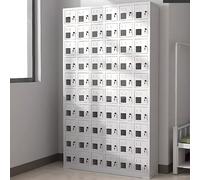 30Slot Steel Cell Phone Storage LockerLightweight Lock Box with Clear Window for Students & Troops Secure Cellphone Organizer for School & Events