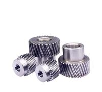 30Teeth 1.5M Left-hand Helical Gear 19°31′42″ 30T 1.5 Module Rack Gear Bore 16 19 20 22 24 25mm 45# Steel 1Pcs(30T-Bore 25(K8)-H45)