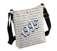 30th 40th 50th 60th Birthday Gift Born in 1965 1975 1985 1995 Words Crossbody Bag for Her, 30thbag