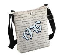 30th 40th 50th 60th Birthday Gift Born in 1965 1975 1985 1995 Words Crossbody Bag for Her, 50thbag