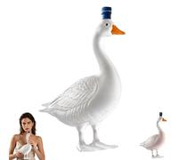 30th Anniversary G-Rey Goose Whiskey Bottle, 350ml Frosted Borosilicate Glass Liquor Decanter, 3D Engraved Spirits & Vodka Carafe, for Home Bar Ornament & Centerpiece (Frosted, 1PC)