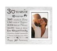 30th Anniversary Wedding Gifts for Him Her - 30th Anniversary Picture Frame