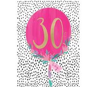 30th Birthday 30 Today for Her Fun Fiesta Fête! Contemporary Birthday Card ELML038
