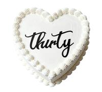 30th Birthday Cake Topper, Black Acrylic Durable Happy 30 Years Old Cake Decoration Suitable for Thirty Birthday Party Decorations Supplies (Black)