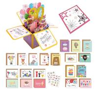 30th Birthday card, 3D Pop Up Birthday Greeting Cards, Happy 30th Birthday Pop up Greeting Cards, Congratulations Birthday Cards with Envelope for Mom Women Girls Friends Romance Gift Greeting Card