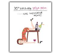 30th Birthday Card For Her, Funny 30th Birthday Card For Her, Birthday Card Age 30 Her, Happy 30th Birthday Card, Yoga, 30th Birthday Card Women, Female 30th Birthday Card, Female 30th Birthday Cards