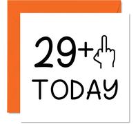 30th Birthday Card Funny for Women - Novelty Middle Finger - Rude Birthday Cards for Men, 145mm Greeting Cards, Joke Banter Cards Daughter Step Son Sister Brother Mum Dad