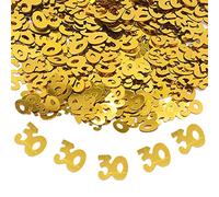 30th Birthday Confetti Probuk 15g Foil Metallic Glitz Sequins Confetti,Gold Table Scatter Sprinkles,Age Bday Party Decorations Supplies for Wedding Birthday Party Anniversary