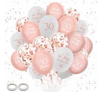 30th Birthday Decorations Ballons Women - 40PC Rose Gold In My Thirties Era Ballon 30 Fabulous Ballons For Her Girls Age 30 Years Old Happy Bday Celebration Party Decor Supplies