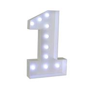 30th Birthday Decorations Numbers Large 4FT Lamps, Light Up Wedding Anniversary Party Decor Cardboard Mosaic Foam Marquee(Number 1)