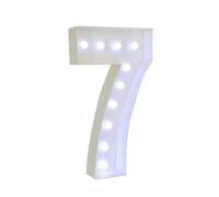 30th Birthday Decorations Numbers Large 4FT Lamps, Light Up Wedding Anniversary Party Decor Cardboard Mosaic Foam Marquee(Number 7)