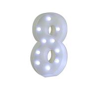 30th Birthday Decorations Numbers Large 4FT Lamps, Light Up Wedding Anniversary Party Decor Cardboard Mosaic Foam Marquee(Number 8)