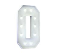 30th Birthday Decorations Numbers Large 4FT Lamps, Light Up Wedding Anniversary Party Decor Cardboard Mosaic Foam Marquee(Number 0)