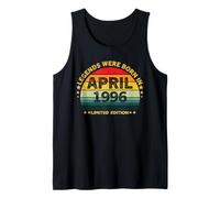 30th Birthday for Him 1996 30 Year Old Birthday for Men Tank Top