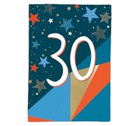 30th Birthday for Him Fun and Funky! Contemporary Birthday Card ELML039