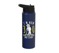 30th Birthday for Him, Men | I'm Now 30 Years Old, Cool Bday Stainless Steel Insulated Water Bottle