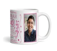 30th Birthday Gift Aged To Perfection Pink Photo Tea Coffee Personalised Mug For Her | Personalised Birthday Mug | Photo Mug | Picture Mug | Personalised Mug | Cup | 30th Birthday | 30 Years