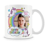 30th Birthday Gift - Unicorn Photo Mug/Cup - Add Name - 30 Year Old